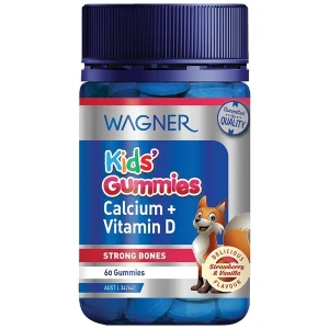 Kẹo canxi cho bé Wagner Calcium Vitamin D Kids Gummies 60 viên