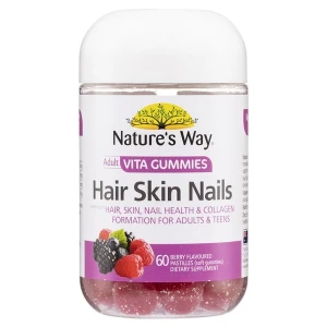 Kẹo dẻo đẹp da móng tóc Nature's Way Hair Skin Nails Adult Vita Gummies | Ausmart.vn