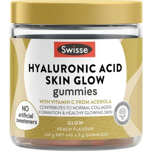 Kẹo dẻo dưỡng da cấp ẩm Swisse Beauty Hyaluronic Acid Skin Glow Gummies 40 viên Pre-order