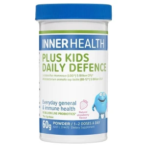 Men vi sinh hỗ trợ miễn dịch cho bé Inner Health Plus Kids Daily Defence Powder 60g Có sẵn