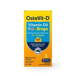 OsteVit-D Vitamin D3 Kids Drops 400IU cho bé 15ml (187 liều)