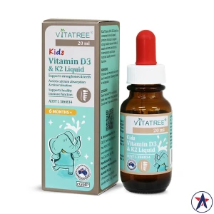 Siro bổ sung D3 & K2 Vitatree Kids Vitamin Liquid 20ml Pre-order