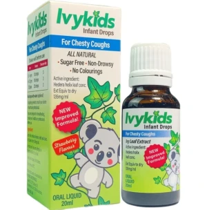 Siro trị ho cho bé Ivy Kids Chesty Coughs Oral Liquid 20ml