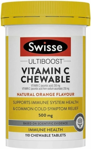 Swisse Ultiboost Vitamin C Chewable 500mg của Úc