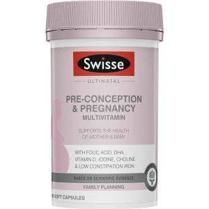 Swisse Ultinatal Pre-conception & Pregnancy cho bà bầu 180 viên Pre-order
