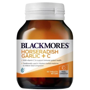Viên Blackmores Horseradish Garlic C giảm cảm lạnh, tăng đề kháng | Ausmart.vn