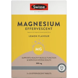 Viên sủi bổ sung Magie Swisse Ultiboost Magnesium 300mg Effervescent 60 viên Pre-order