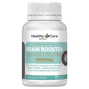 Viên bổ não Healthy Care Brain Booster Ginkgo Biloba 6000mg