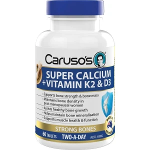 Viên uống Caruso's Super Calcium Vitamin K2 & D3