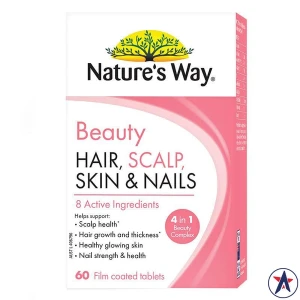 Viên uống đẹp da móng tóc Nature's Way Beauty Hair Scalp Skin & Nails 60 viên Pre-order