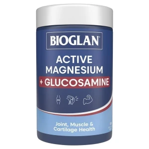 Viên uống hỗ trợ cơ bắp & sức khỏe khớp Bioglan Active Magnesium Glucosamine 180 viên Pre-order