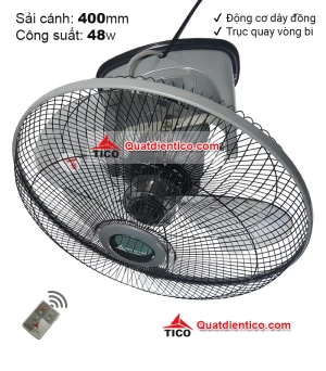 Quạt đảo trần điều khiển từ xa B400 quay 360 độ