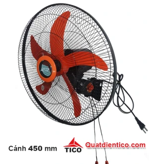 Quạt treo tường B500- 5 cánh, hoạt động êm