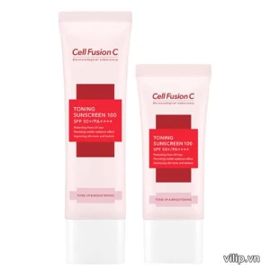 Kem Chống Nắng Dưỡng Trắng Và Nâng Tông Da Cell Fusion C Toning Sunscreen 100 SPF 50+/PA++++ (50ml) | Vilip Shop - Mỹ phẩm chính hãng