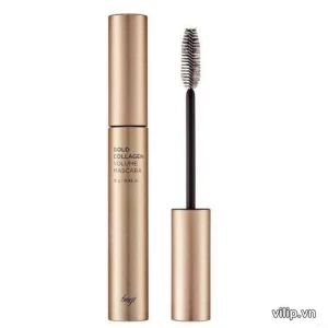 Mascara Kiêm Dưỡng Mi Gold Collagen Volume Mascara FMGT The Face Shop