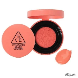 Phấn Má Hồng Dạng Kem 3CE Blush Cushion Coral - Màu Hồng San Hô | Vilip Shop - Mỹ phẩm chính hãng