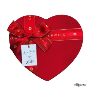 Quà Tặng Hộp Son Mẫu 02 Trái Tim (19x16x8)