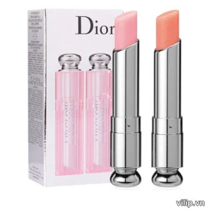 Set 2 Cây Son Dưỡng Dior full Size (001, 004) Màu (001 Hồng Phấn, 004 Cam Nhạt)