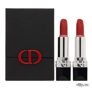 Set Son Dior 2 Thỏi Mini 999 - Màu Đỏ Tươi | Vilip Shop - Mỹ phẩm chính hãng