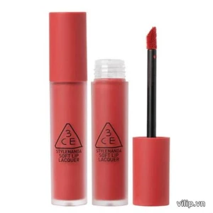 Son 3CE Soft Lip Lacquer Explicit - Màu Hồng San Hô | Vilip Shop