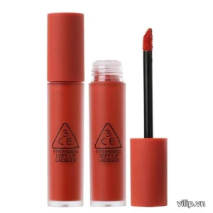 Son 3CE Soft Lip Lacquer Ordinary Red - Màu Đỏ Ớt | Vilip Shop