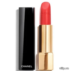 Son Chanel Rouge Allure Velvet 47 Flamboyante - Màu Đỏ Đào Ánh Cam | Vilip Shop - Mỹ phẩm chính hãng