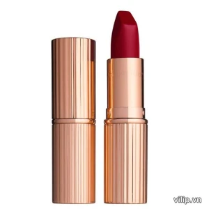 Son Charlotte Tilbury Matte Revolution Red Carpet Red - Màu Đỏ Thuần | Vilip Shop