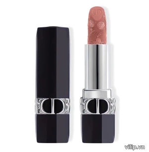 Son Dior Rouge Dior Couture Colour Refillable Lipstick Limited Edition 100 Nude Look Velvet - Màu Hồng Nude | Vilip Shop - Mỹ phẩm chính hãng
