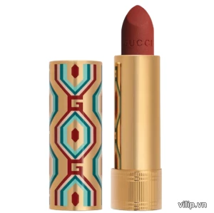 Son Gucci Rouge À Lèvres Mat Lipstick Limited 505 Janet Rust Xmas - Màu Đỏ Gạch | Vilip Shop - Mỹ phẩm chính hãng