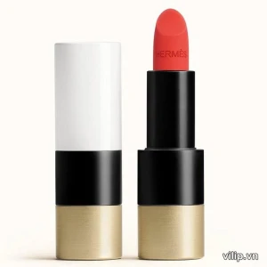 Son Hermès Matte 46 Rouge Exotique - Màu Hồng Cam San Hô | Vilip Shop - Mỹ phẩm chính hãng
