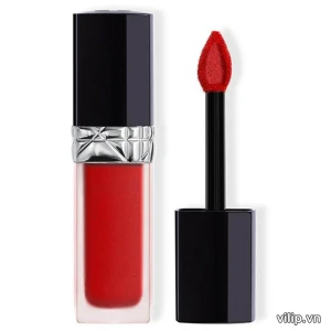 Son Kem Dior Rouge Forever Liquid 999 Forever Dior - Màu Đỏ Tươi | Vilip Shop - Mỹ phẩm chính hãng
