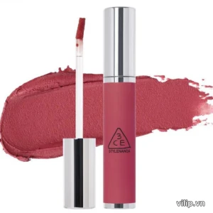 Son Kem Lì 3CE Hazy Lip Clay Cherry Fluff - Màu Hồng Anh Đào | Vilip Shop - Mỹ phẩm chính hãng
