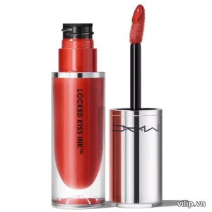 Son Kem MAC Locked Kiss Ink 24HR Lipcolour 80 Doyenne Màu Đỏ Cam Cháy | Vilip Shop - Mỹ phẩm chính hãng