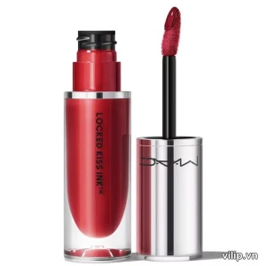 Son Kem MAC Locked Kiss Ink 24HR Lipcolour 85 Poncy Màu Đỏ Rượu | Vilip Shop - Mỹ phẩm chính hãng