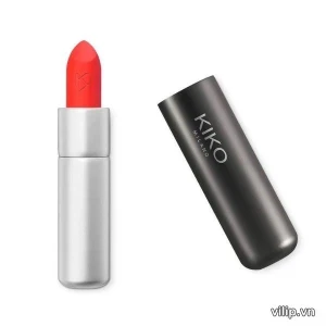 Son Kiko Powder Power Lipstick 18 Poppy Red - Màu Cam Đỏ | Vilip Shop - Mỹ phẩm chính hãng