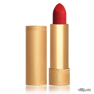 Son Lì Gucci Rouge À Lèvres Voile Mat 500 Odalie Red - Màu Đỏ Cam | Vilip Shop - Mỹ phẩm chính hãng