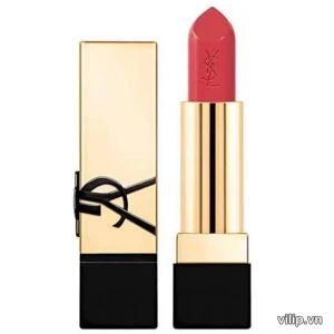 Son YSL Rouge Pur Couture Caring Satin Lipstick R10 Epportless Vermillion - Màu Hồng Đỏ | Vilip Shop - Mỹ phẩm chính hãng