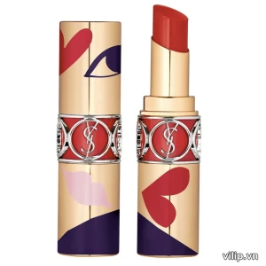 Son YSL Rouge Volupte Shine Collector I Love You Take My Red Away 120 (Bản Giới Hạn) – Màu Đỏ Gạch | Vilip Shop - Mỹ phẩm chính hãng