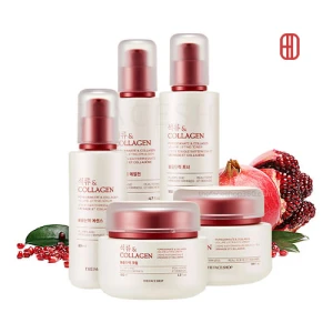 Bộ dưỡng da chống lão hóa Lựu Pomegranate & Collagen Volume Lifting The Face Shop