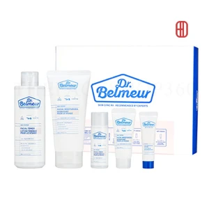 Bộ dưỡng phục hồi da nhạy cảm Dr. Belmeur Daily Repair Skincare Set (5SP) The Face Shop