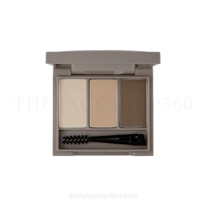Bột kẻ chân mày 3 ô tự nhiên Ink Brow Powder Kit fmgt The Face Shop