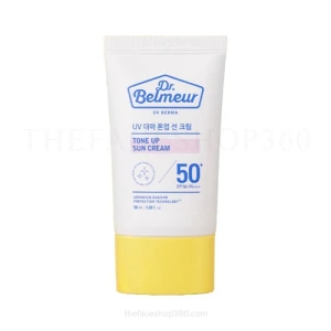 Kem chống nắng nâng tone cho da dầu, mụn, nhạy cảm Dr. Belmeur Tone Up Sun Cream SPF50 PA++++ 50ml The Face Shop