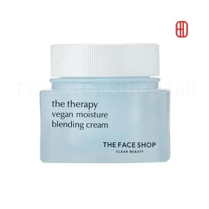 Kem dưỡng ẩm thuần chay chống nhăn mát da The Therapy Vegan Moisture Blending Cream 60ml The Face Shop