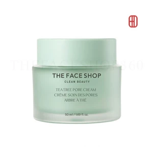 Kem dưỡng Tràm Trà ngừa mụn se lỗ chân lông Tea Tree Pore Cream The Face Shop 50ml