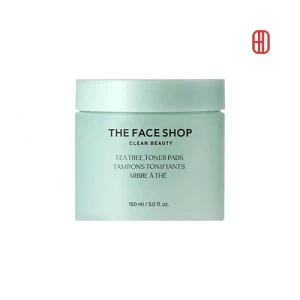Nước cân bằng dạng miếng Tràm Trà ngừa mụn se khít lỗ chân lông Tea Tree Toner Pads The Face Shop 150ml