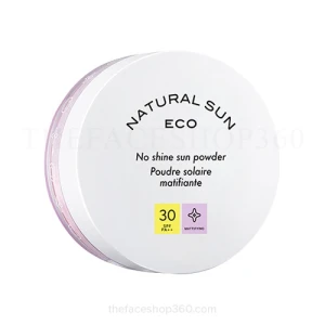 Phấn Phủ Chống Nắng Dạng Bột Natural Sun Eco No Shine Sun Powder SPF30 PA++ 13g The Face Shop