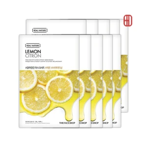 Set 10 miếng mặt nạ chanh Real Nature Lemon The Face Shop