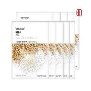 Set 10 miếng mặt nạ gạo Real Nature Rice The Face Shop