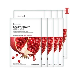 Set 10 miếng Mặt nạ lựu Real Nature Mask Pomegranate TheFaceShop