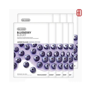 Set 10 miếng Mặt nạ việt quất Real Nature Mask Blueberry TheFaceShop